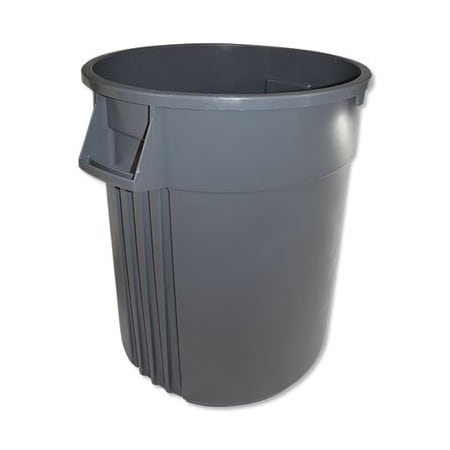 Impact Products Impact, ADVANCED GATOR WASTE CONTAINER, ROUND, PLASTIC, 44 GAL, GRAY 77443